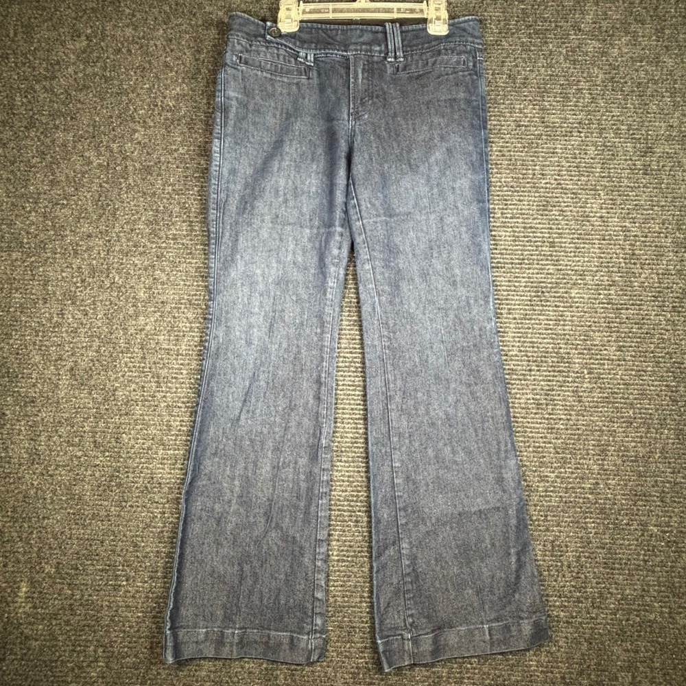 Banana Republic Limited Edition Dark Wash Flare Leg Jeans 27/4P Petite Indigo